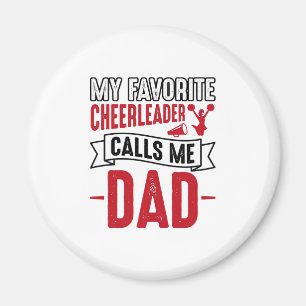 Cheerleader-Vater Vintage-Gravur-Shirt-Design_1 Magnet