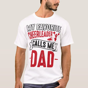 Cheerleader-Vater Vintage-Gravur-Shirt-Design_1 T-Shirt