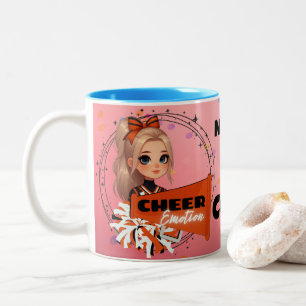 Cheerleader, vergiss nie, dass du COURAGEOUS bist! Zweifarbige Tasse
