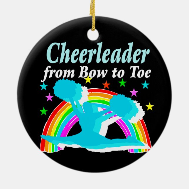 CHEERLEADER VON BOW ZU TOW KERAMIKORNAMENT (Hinten)