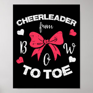 Cheerleader von Kopf bis Fuß Cheerleading Frauen M Poster