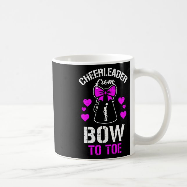 Cheerleader von Kopf bis Fuß  Kaffeetasse (Rechts)