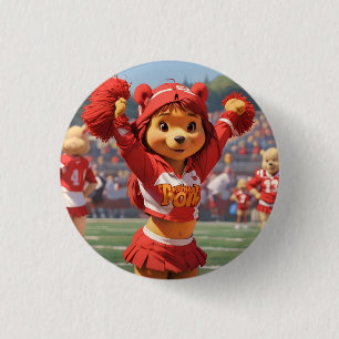 Cheerleader Winnie The Pooh 1 Button