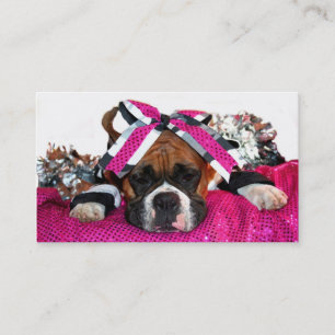 Cheerleaderboxer-HundeVisitenkarten Visitenkarte