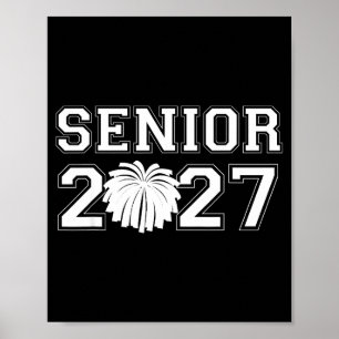Cheerleaderin Abschlussklasse 2027 Abitur Poster