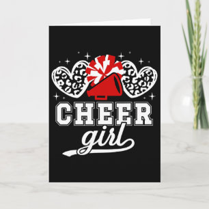 Cheerleaderin Cheerleader Cheerleading Karte