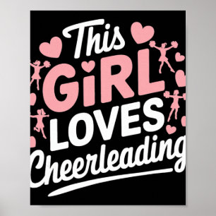 Cheerleaderin Cheerleading Cheerleader Mädchen Che Poster