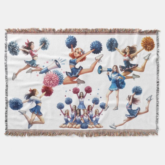 Cheerleaderin Decke (Vorderseite)