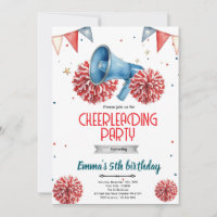 Cheerleaderin Mädchen Party-Einladung