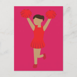 Cheerleaderin Postkarte