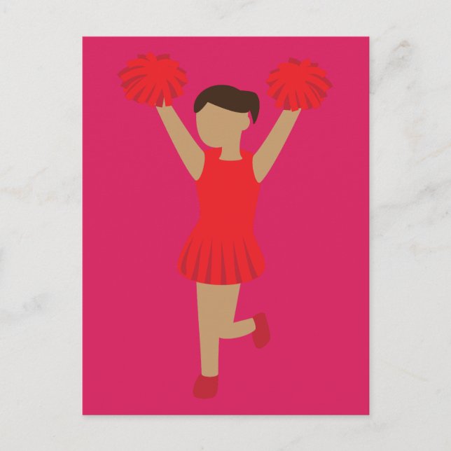 Cheerleaderin Postkarte (Vorderseite)