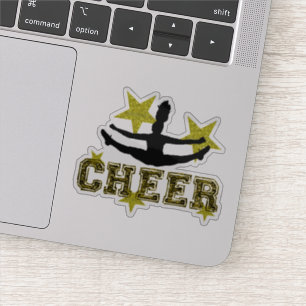 Cheerleaderzehe-Touchvinylschnittaufkleber Aufkleber