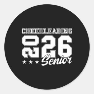 Cheerleading-Abschiedsabend Cheer Senior 2026 Absc Runder Aufkleber
