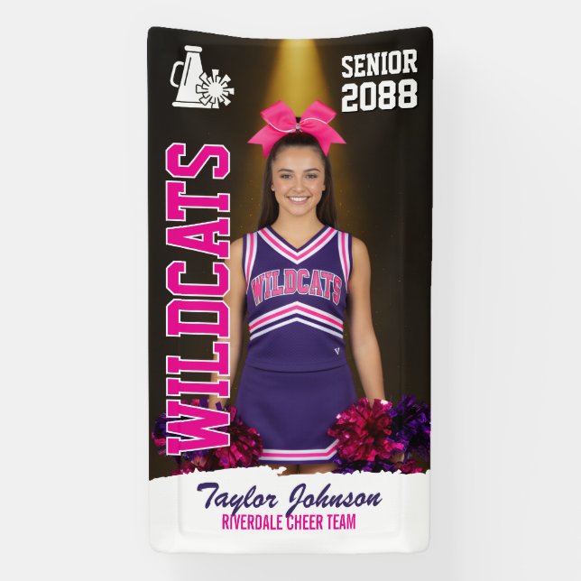 Cheerleading-Abschluss-Cheer-Team-Foto Banner (Vertikal)