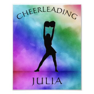 Cheerleading Aquarell Fotodruck