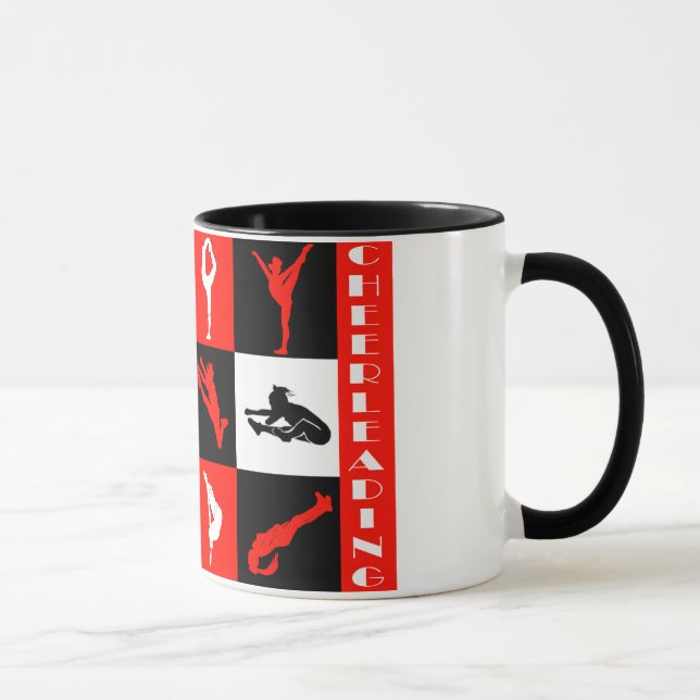 Cheerleading Block-Tasse im Rot Tasse (Rechts)
