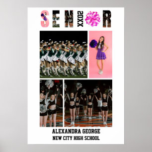 Cheerleading Cheer Abschlussfeier Abiturientenaben Poster