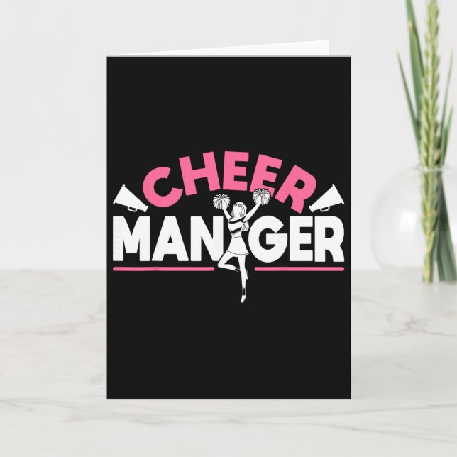 Cheerleading-Cheer-Manager  Karte (Vorderseite)