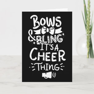 Cheerleading Cheerleader Fuß-Geschenk Klein  Karte