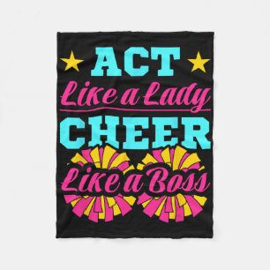 Cheerleading Cheerleaderin Benehme dich wie eine D Fleecedecke