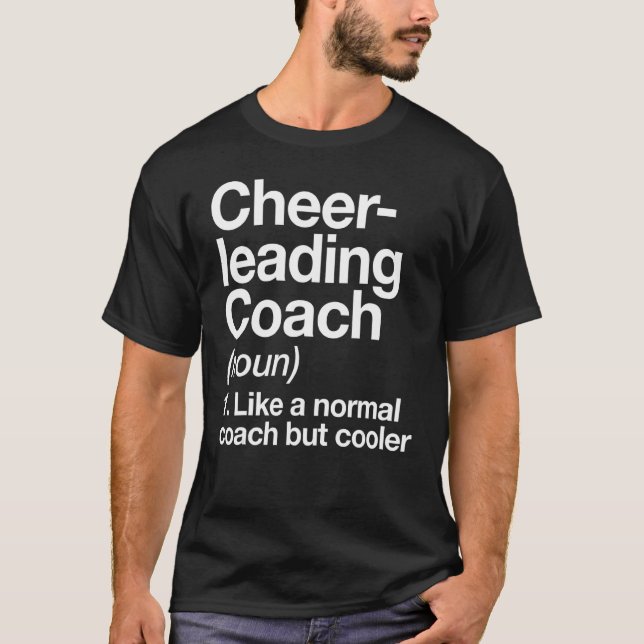 Cheerleading Coach Definition Trainer Training T-Shirt (Vorderseite)