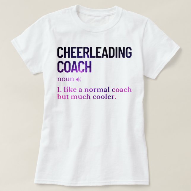 Cheerleading coach funny saying T-Shirt (Design vorne)