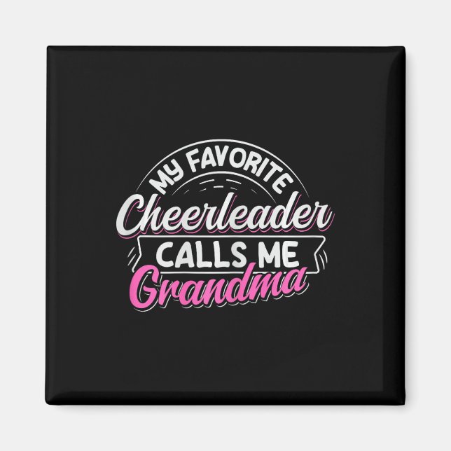 Cheerleading-Design für eine Cheer-Oma _1  Magnet (Vorne)