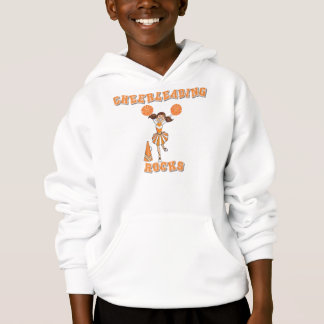 Cheerleading Felsen, orange Hoodie