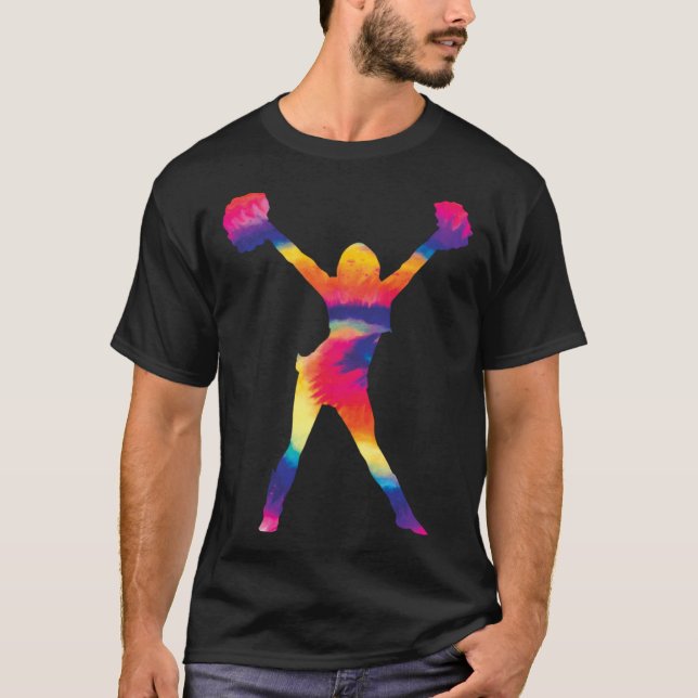 Cheerleading  for Cheerleader Tie Dye Cheerleading T-Shirt (Vorderseite)