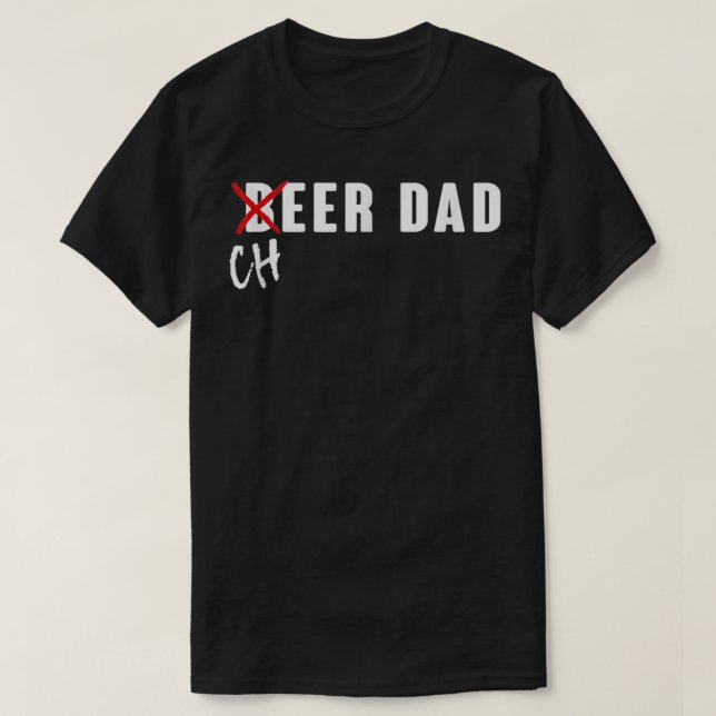 Cheerleading Funny Beer Cheer Vater T-Shirt (Design vorne)