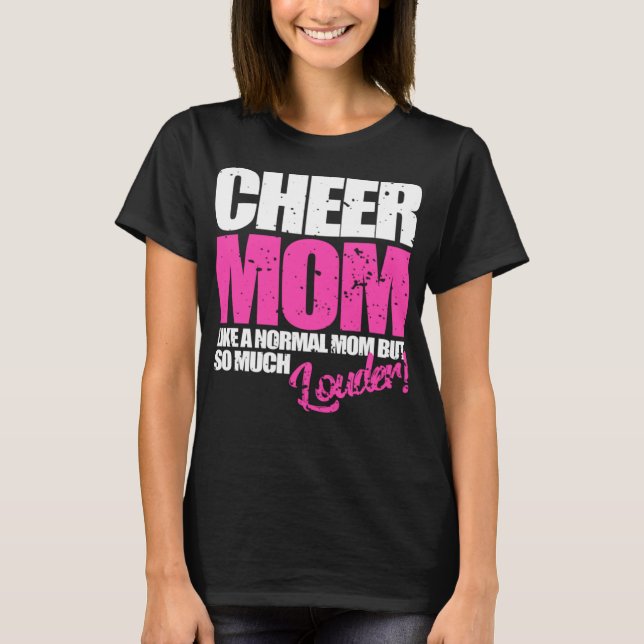 Cheerleading Funny Cheer Mama T-Shirt (Vorderseite)