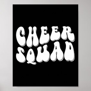 Cheerleading für Cheerleader-Squadrat Mädchen Chee Poster