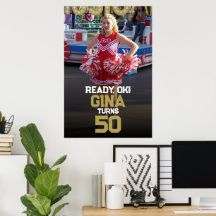 Cheerleading-Geburtstag in der High School oder am Poster