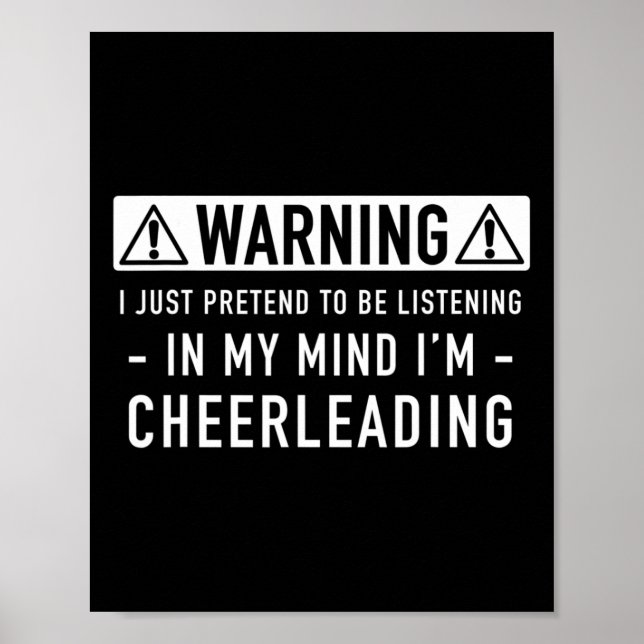 Cheerleading-Geschenk _1  Poster (Vorne)