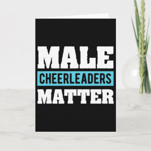 Cheerleading-Geschenk-T-Shirt für Männer männliche Karte