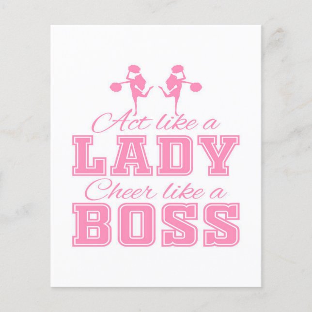 CHEERLEADING GIFT IDEE | Vorbildliche Niedliche Ge Flyer (Vorne)