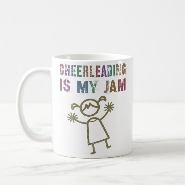 Cheerleading Is My Jam Cheerleading Team Kaffeetasse (Links)