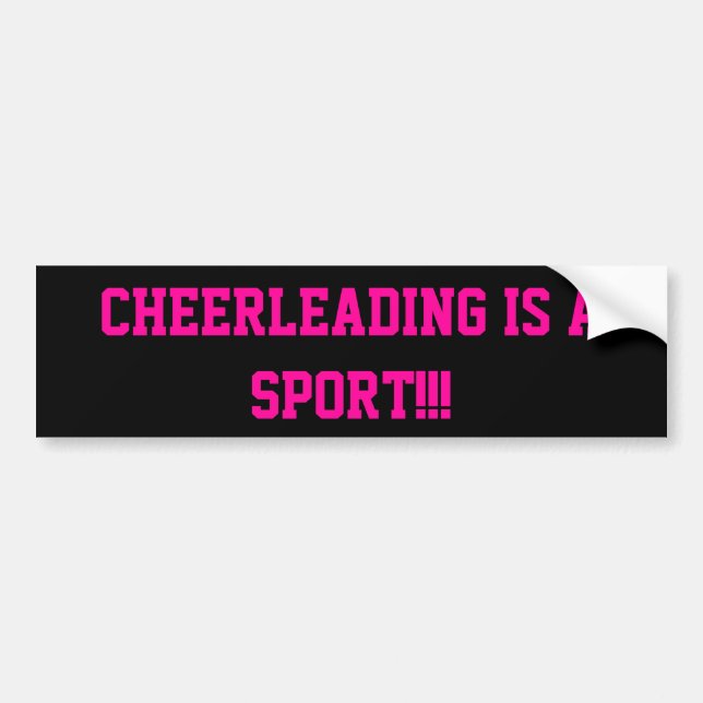 Cheerleading IST ein Sport!!! Autoaufkleber (Vorne)