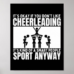 Cheerleading ist für kluge Leute Cheer Funny Cheer Poster