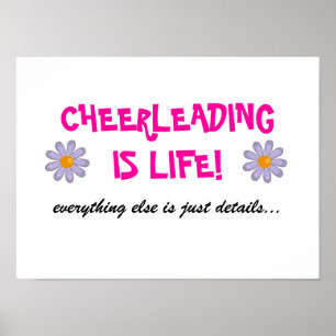 cheerleading ist Lebenplakat Poster