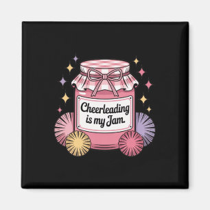 Cheerleading ist mein Ding Vintage Glas  Magnet