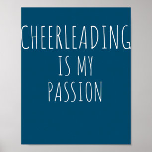 Cheerleading ist meine Leidenschaft für den lustig Poster