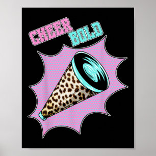 Cheerleading-Jubel Mutig Lustiger Cheerleader Poster