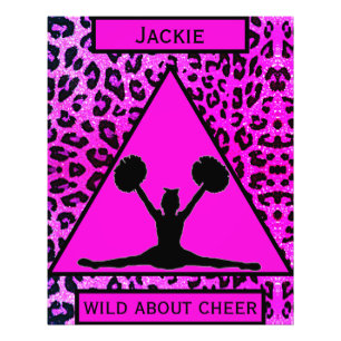 Cheerleading Leopard Wild über Cheer Fotodruck
