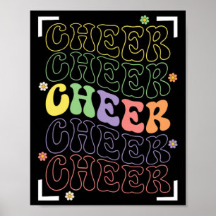 Cheerleading Lustig Sport Cheerleader Squad Anfeue Poster