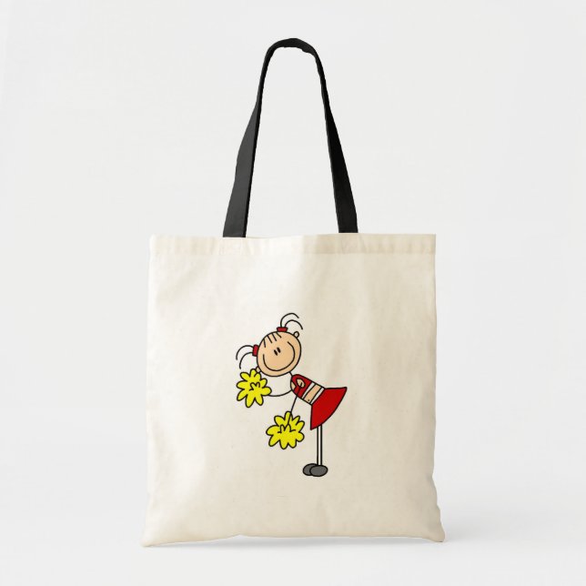 Cheerleading Mädchen Stick Figure Tasche (Vorne)