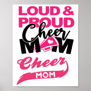 Cheerleading-Mama Cheer Mutter Mama Eltern Geschen Poster