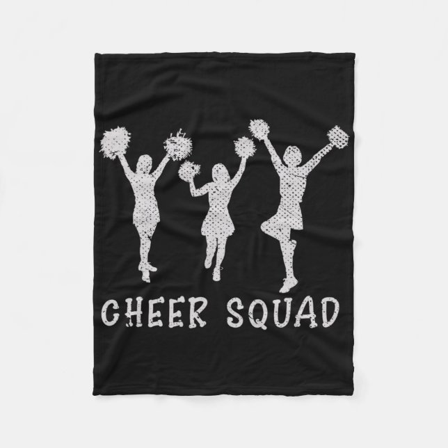 Cheerleading-Mannschaft Cheer Team Cheering Übung  Fleecedecke (Vorderseite)