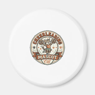 Cheerleading-Maskottchen Katze Cheerleading-Maskot Magnet