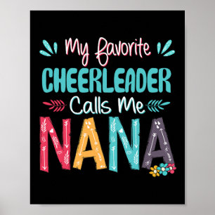 Cheerleading Mein Lieblings-Cheerleader nennt mich Poster
